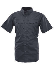 Tru-Spec 24/7 Ultralight Short Sleeve Field Shirt in dark navy blue features vented arm pits